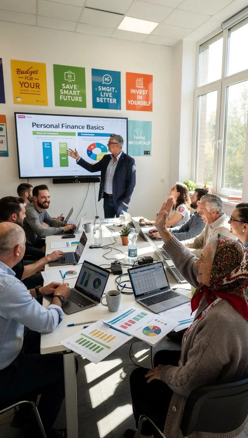 Személyre szabott pénzügyi tanácsadás folyamatát bemutató ábra, amely segít a pénzügyi célok elérésében.